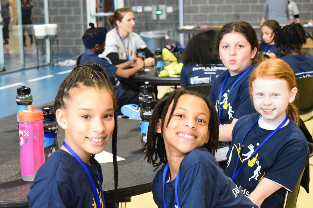 Wellness warriors photo with four campers